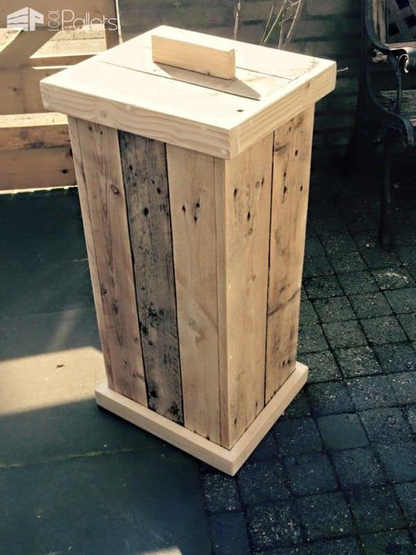 Pallet Kitchen Garbage Boxes & Chests