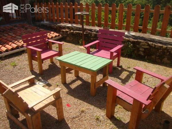 Pallets Garden Armchairs Pallet Benches, Pallet Chairs & Stools 