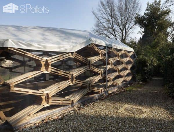 Recycled Pallet Pavilion Pallet Sheds, Cabins, Huts & Playhouses Recycled Pallet Pavilion Pallet Sheds, Cabins, Huts & Playhouses