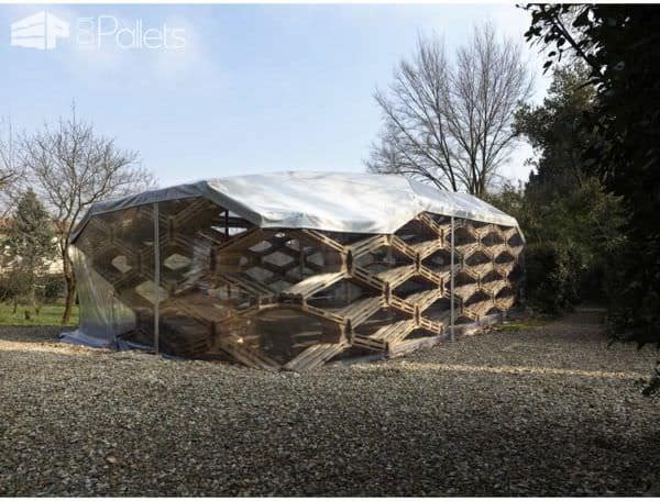 Recycled Pallet Pavilion Pallet Sheds, Cabins, Huts & Playhouses Recycled Pallet Pavilion Pallet Sheds, Cabins, Huts & Playhouses