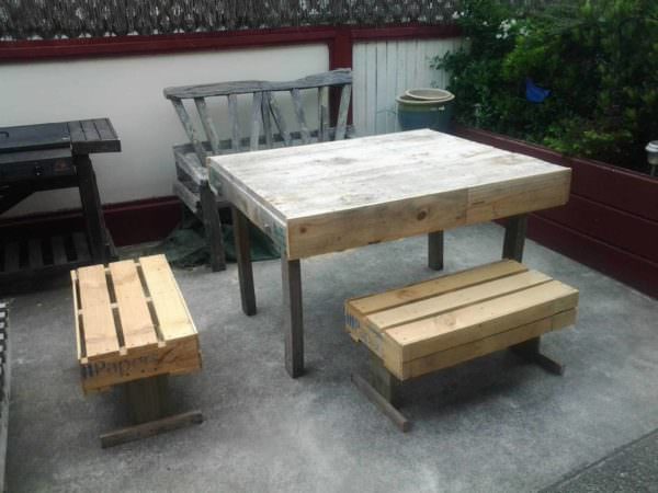 Outdoor Pallets Table & Chairs Pallet Benches, Pallet Chairs & Stools Pallet Desks & Pallet Tables 