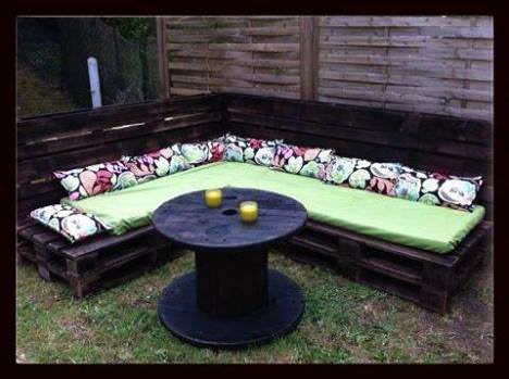 Make A Garden Living Room In A Palette Palette Exterieure