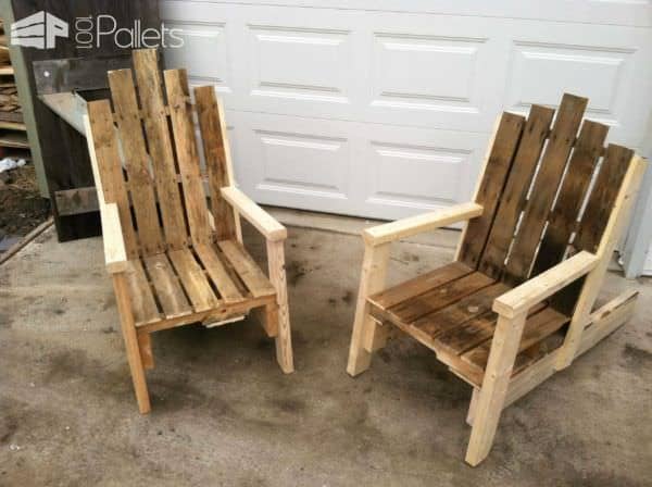 Pallet Chair For Outdoor Use Pallet Benches, Pallet Chairs & Stools 