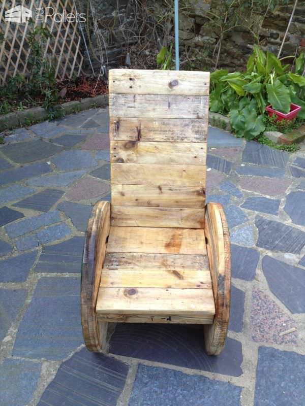 Upcycled Pallet And Reel Into Armchair Pallet Benches, Pallet Chairs & Stools IMG_1834
