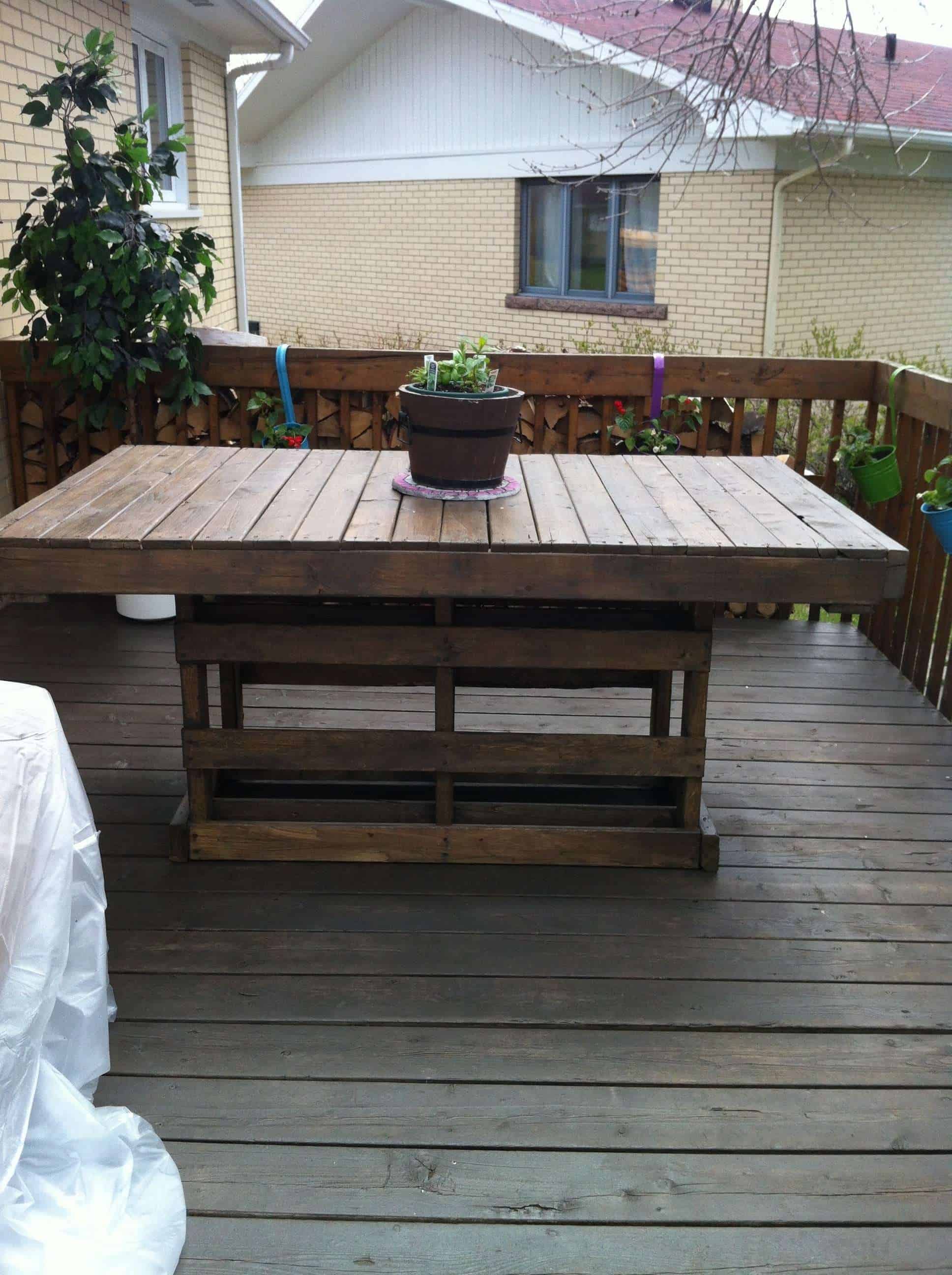 Patio Pallet Table • 1001 Pallets