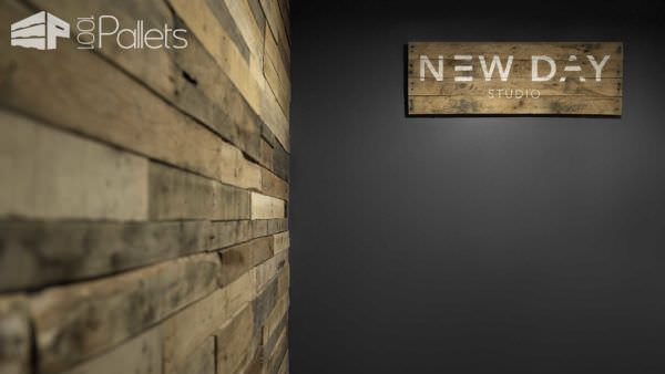 Photography + Film Studio Made Out Of Wooden Pallets Pallet Walls & Pallet Doors S7A1243-fb