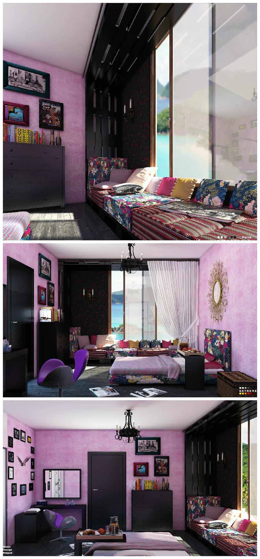 Colorful Pallet Reading Area Bedroom 1001 Pallets