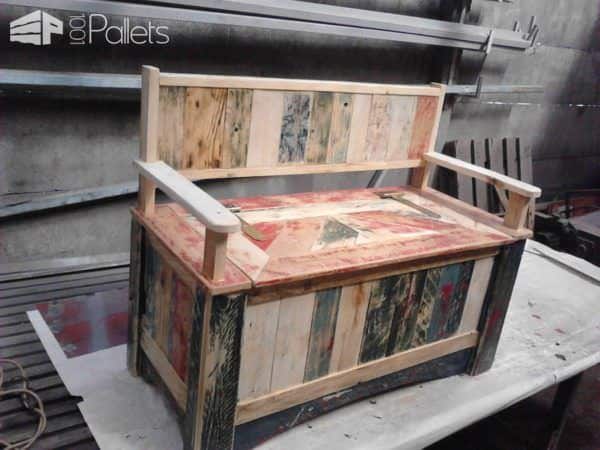 Beautiful Pallet Storage Bench Pallet Benches, Pallet Chairs & Stools 