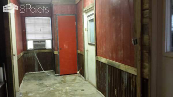Man Cave Remodel Pallet Walls & Pallet Doors Man Cave Remodel Pallet Walls & Pallet Doors