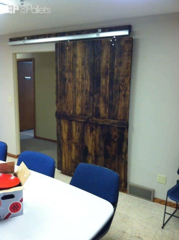 Pallets Conference Room Door Pallet Walls & Pallet Doors 