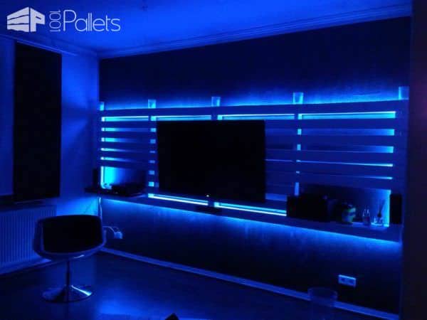 Pallets Wall TV Mount Pallet TV Stands & Racks 
