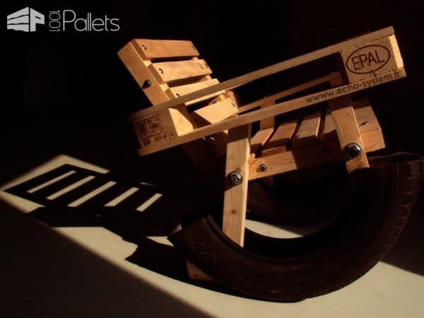 Design Pallet & Tire Rocking Chair Pallet Benches, Pallet Chairs & Stools 