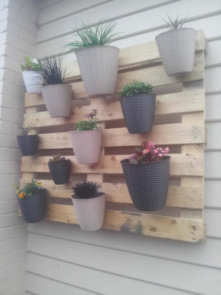 My First (But Not Last) Pallet Project: A Vertical Garden • 1001 Pallets