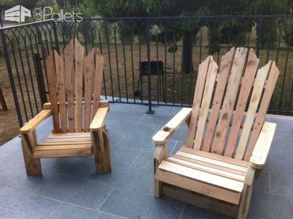 Pallet Adirondack Chairs Pallet Benches, Pallet Chairs & Stools 