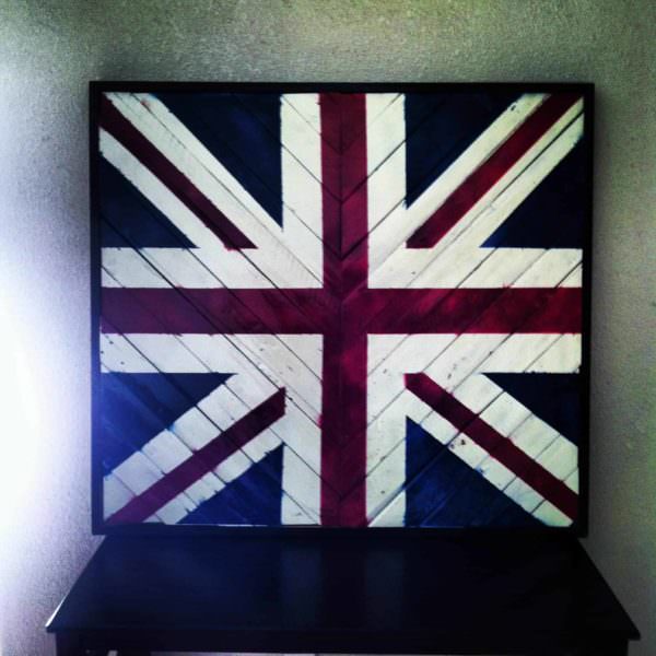 Union Jack Wall Art Pallet Wall Decor & Pallet Painting 