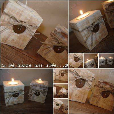 Bougeoir Pieds De Palette / Pallet Blocks Into Candle Holders Pallet Candle Holders Bougeoir Pieds De Palette / Pallet Blocks Into Candle Holders Pallet Candle Holders