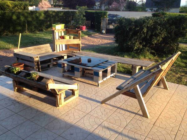 Pallet Garden Set Lounges & Garden Sets 