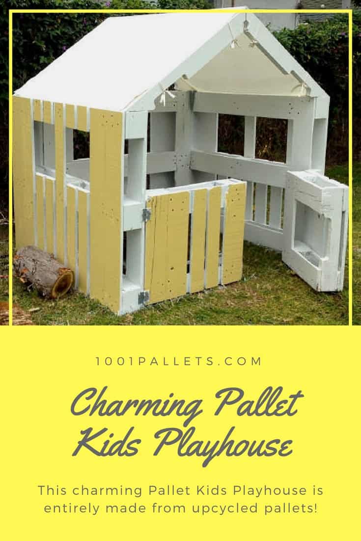 Charming, Inspired Pallet Kids Playhouse • 1001 Pallets