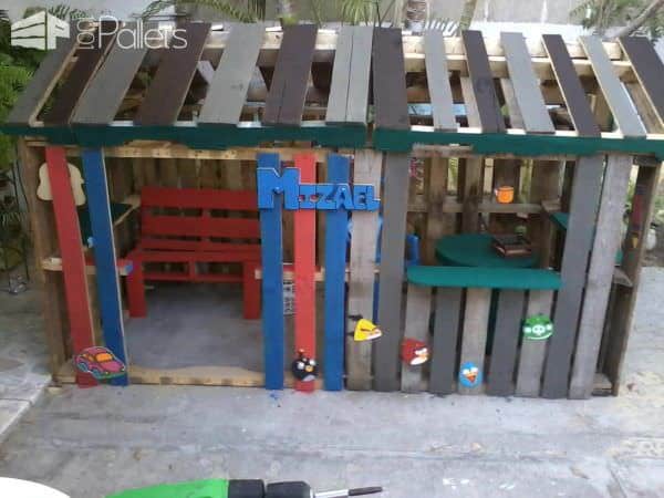 Casa De NiƱo Con Palettes / Kids Pallet Playhouse Fun Pallet Crafts for KidsPallet Sheds, Pallet Cabins, Pallet Huts & Pallet Playhouses P01-06-14_19.10