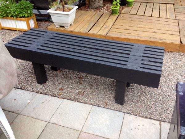 Pallet Park Bench / Banc De Parc Pallet Benches, Pallet Chairs & Stools 