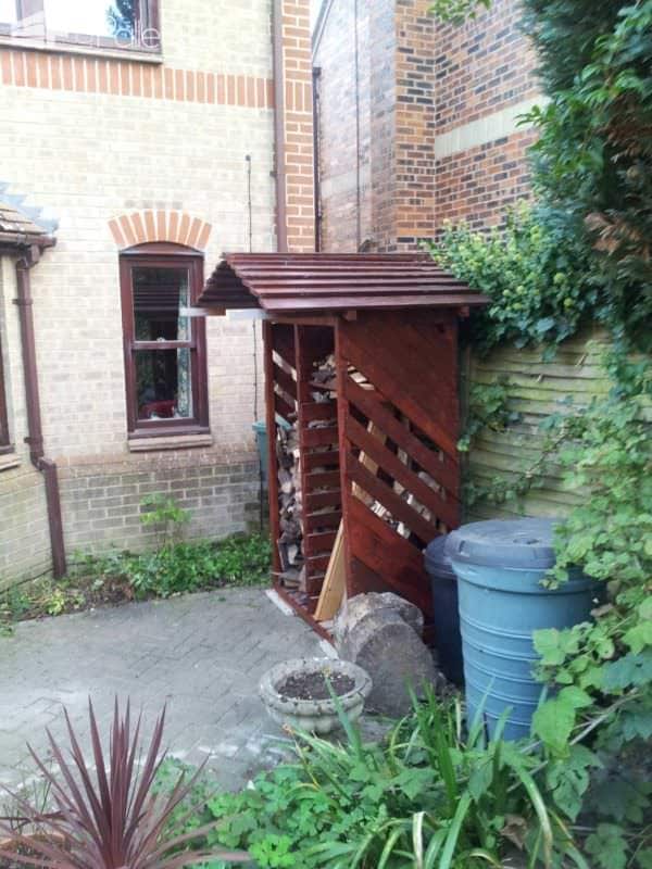 Log Store Made From Six Pallets Pallet Sheds, Cabins, Huts & Playhouses 