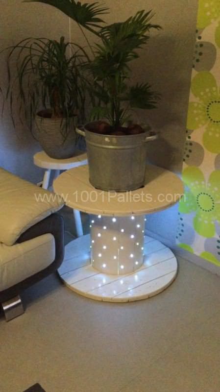 Table Basse Touret / Reel Coffee Table Pallet Coffee Tables N7