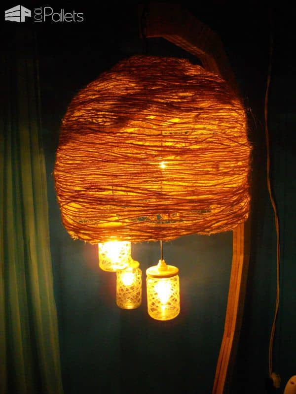 Luminaire Sur Pied / Pallet Floor Lamp Pallet Lamps & Lights IMGP3377