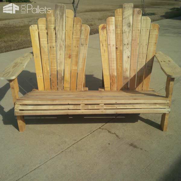 Adirondack Bench Pallet Benches, Pallet Chairs & Stools Adirondack Bench Pallet Benches, Pallet Chairs & Stools