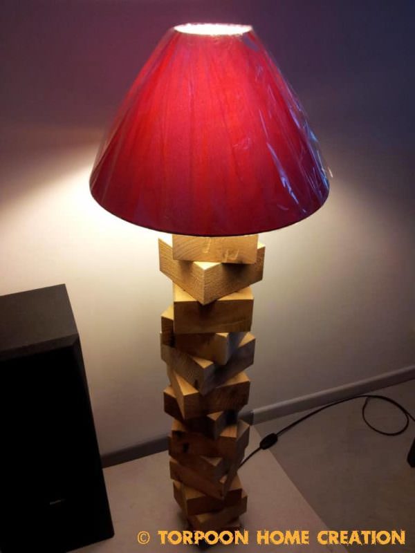 Lampe En Cubes De Palettes / Pallet Blocks Lamp Pallet Lamps & Lights Lampe En Cubes De Palettes / Pallet Blocks Lamp Pallet Lamps & Lights