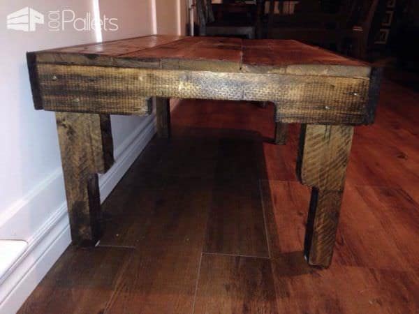 Coffee Table From Upcycled Pallets Pallet Coffee Tables image33
