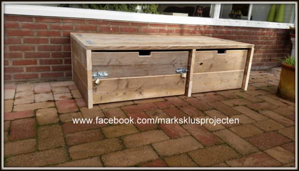 Outdoor Pallet Storage Cabinet Lounges & Garden Sets Pallet Boxes & Chests 
