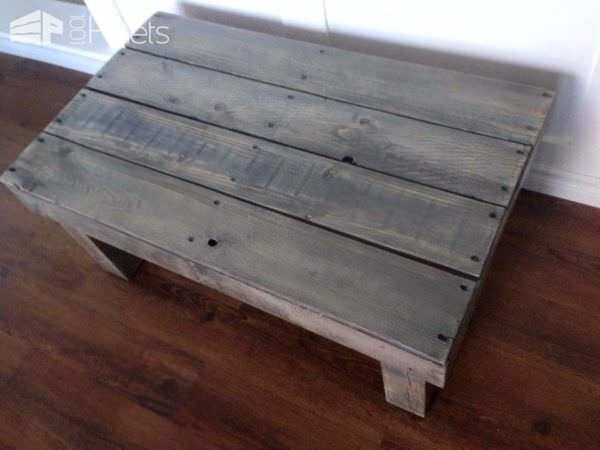 Sun Bleached Pallet Coffee Table Pallet Coffee Tables image24