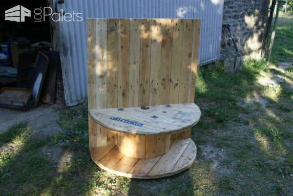 Pallet Tv Stand From Reclaimed Cable Drum & Pallet Wood Pallet TV Stands & Racks 