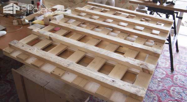 Pallet Wall Tools Storage Panel Pallet Shelves & Pallet Coat Hangers 