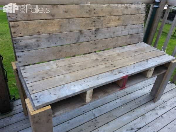 Rustic Pallet Bench Pallet Benches, Pallet Chairs & Stools 