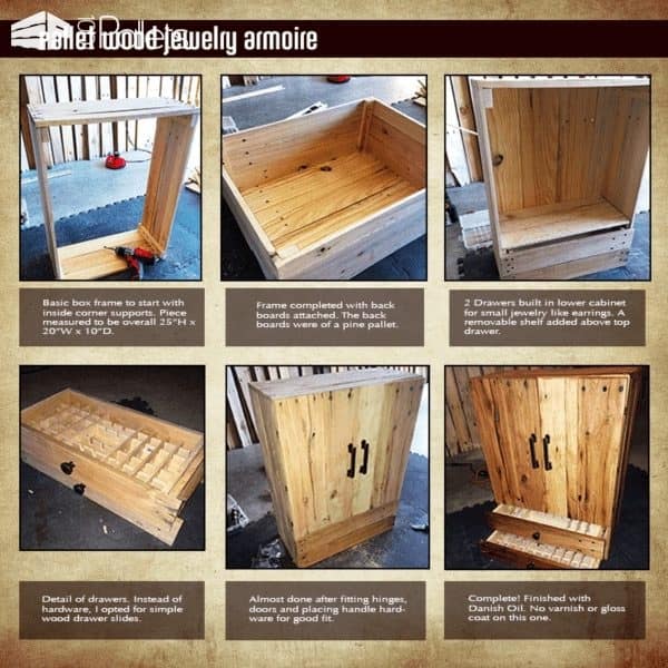 Pallet Jewelry Cabinet Pallet Cabinets & Wardrobes Pallet Jewelry Cabinet Pallet Cabinets & Wardrobes