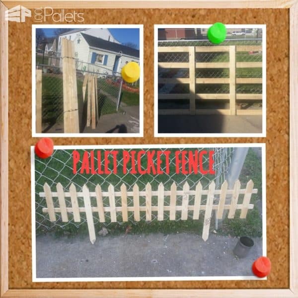 Pallet Picket Garden Fence • 1001 Pallets