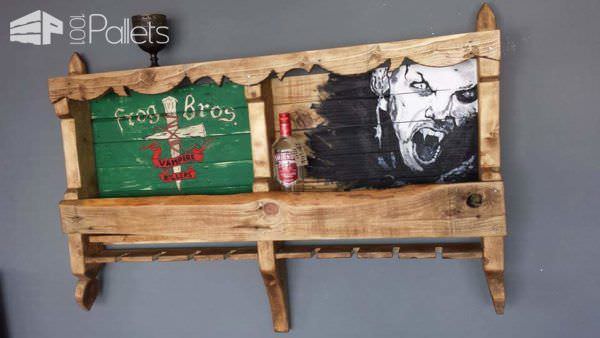 Pallet Wine Rack & Frame Art Pallet Wall Decor & Pallet Painting pallet3