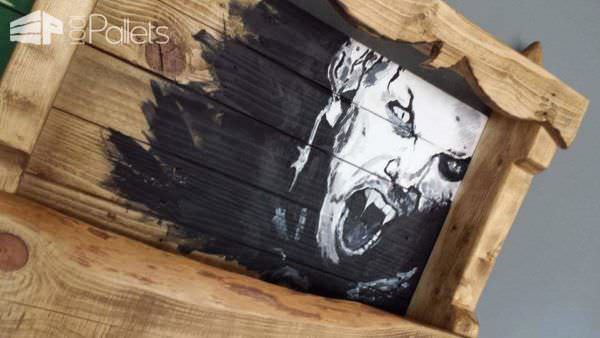 Pallet Wine Rack & Frame Art Pallet Wall Decor & Pallet Painting pallet4