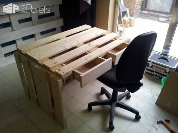 Back To School: Pallet Desk Example Pallet Desks & Pallet Tables Back To School: Pallet Desk Example Pallet Desks & Pallet Tables