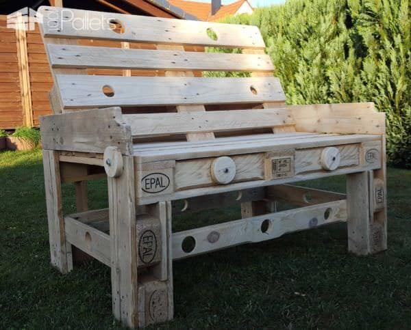 Natural Style Pallet Bench Pallet Benches, Pallet Chairs & Stools 20150729_195722