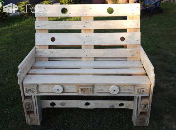 Natural Style Pallet Bench Pallet Benches, Pallet Chairs & Stools 20150729_195706