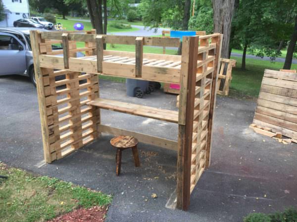 Pallet Loft Bed Pallet Beds, Pallet Headboards & Frames 