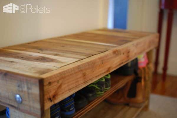 Pallet Shoe Bench Pallet Benches, Pallet Chairs & Stools 