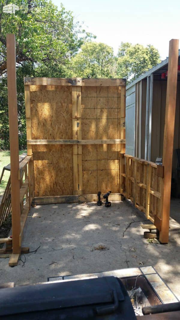 King Loft Pallet Bed With Stairs Pallet Beds, Pallet Headboards & Frames 