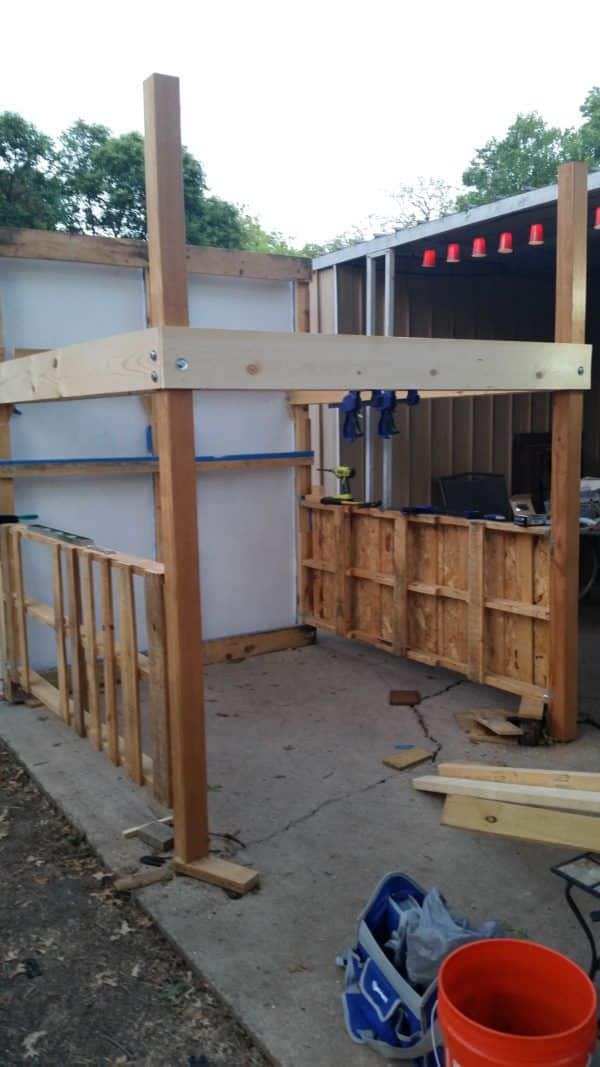 King Loft Pallet Bed With Stairs Pallet Beds, Pallet Headboards & Frames King Loft Pallet Bed With Stairs Pallet Beds, Pallet Headboards & Frames