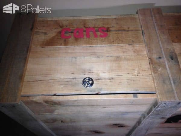 Pallet Trash Can Bin Pallet Boxes & Chests Pallet Trash Can Bin Pallet Boxes & Chests