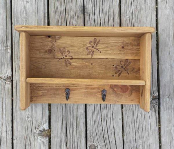 Dragonfly Shelf Pallet Shelves & Pallet Coat Hangers 