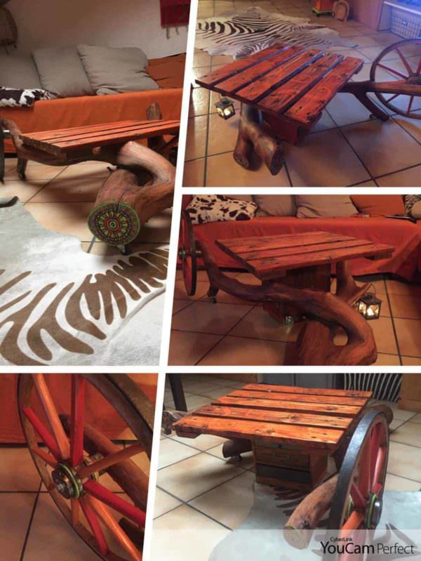 Table De Salon / Living Room Coffee Table Pallet Desks & Pallet Tables Table De Salon / Living Room Coffee Table Pallet Desks & Pallet Tables