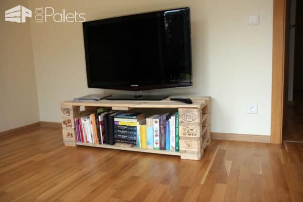 Tv Stand from Pallets with Secret Compartment Pallet TV Stands & Racks 